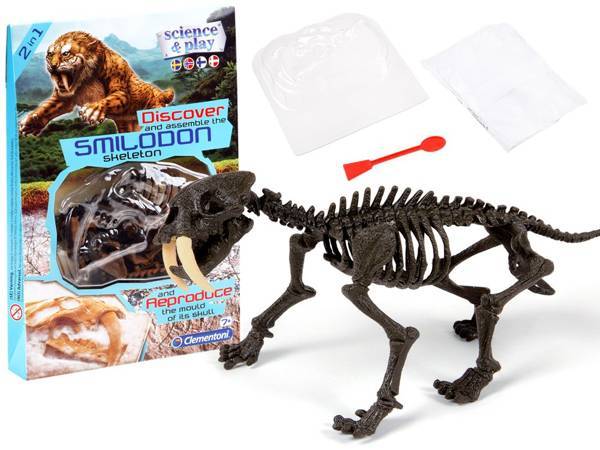 Clementoni Smilodon sestaví kostru tygra Za3713