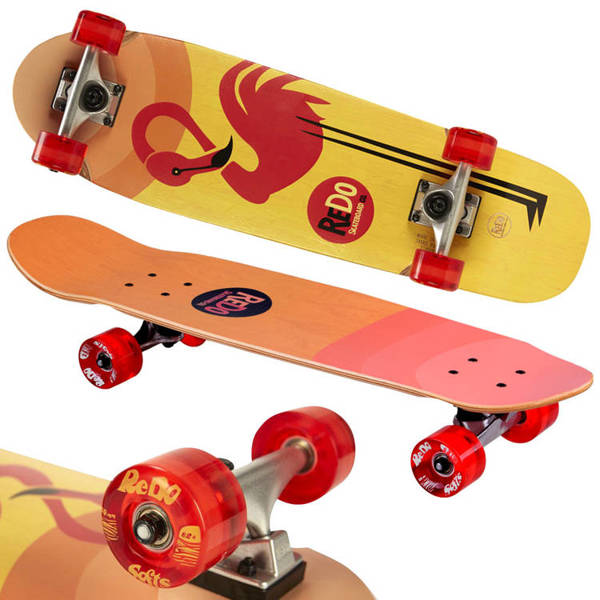 Dřevěný skateboard Flaming 100kg Sp0742