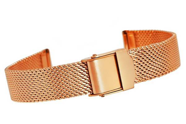 Náramek Mesh Pink Gold 14 mm 302RG14-Z