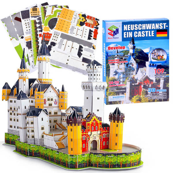 Puzzle 3d zámek Neuschwanstein 109-Ele ZA3800