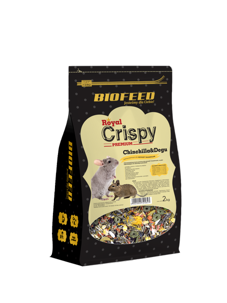 Royal Crispy Premium Chinchilla &amp; Degu 2 Kg - Pro Činčily A Osmáky