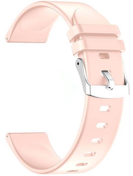 Silikonový řemínek pro Smartwatch 22 mm Pink RNCE40 SW010 KW19 PS1D