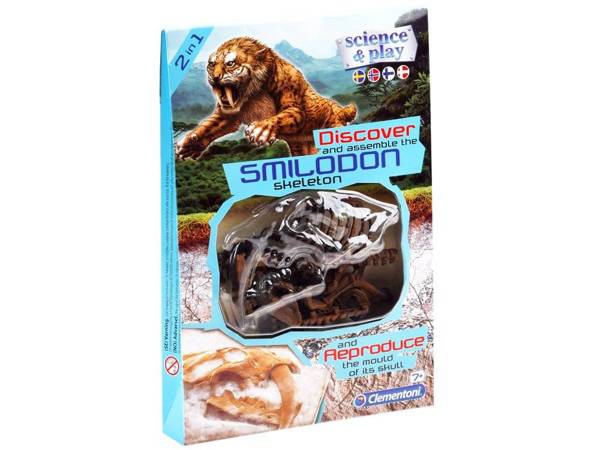  Clementoni Smilodon sestaví kostru tygra Za3713