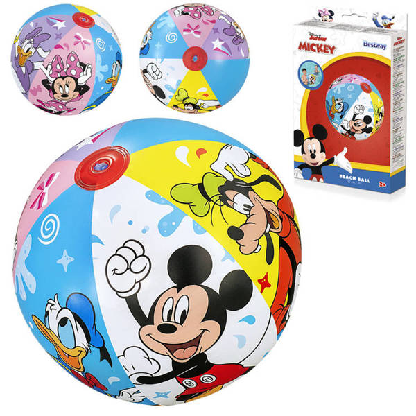  Plážový míč Disney 51 cm Myszkamiki 91098