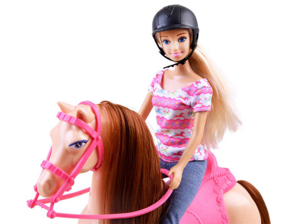 Anlily Doll Jockey s koněm + doplňky ZA3919