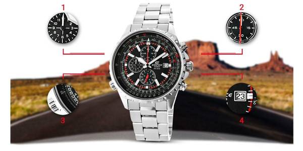 CASIO EDIFICE Pánské hodinky EF-527D-1AVEF 10 BAR