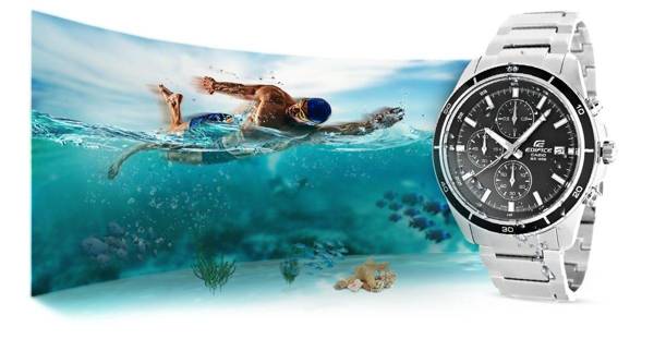 CASIO EDIFICE Pánské plavecké hodinky EFR-526D-1AVUEF 10 BAR