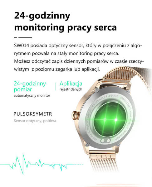 Chytré Hodinky Dámské Sw014-1 Stříbrné (Sg009a)