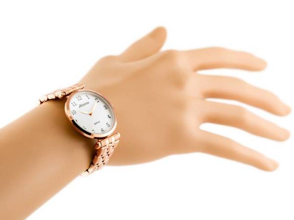 Dámské Hodinky Glamour Abbb97 (Za537c) Rose Gold/White