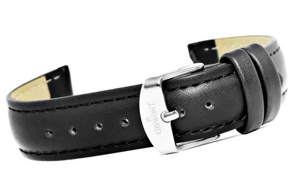 Giewont GW300 Leather Smartwatch Strap Black GWP18B