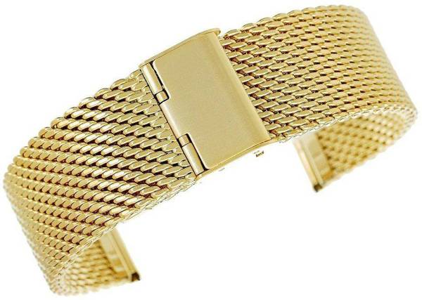 Náramek - Mesh Gold PVD 22 mm gr. 2,2 mm