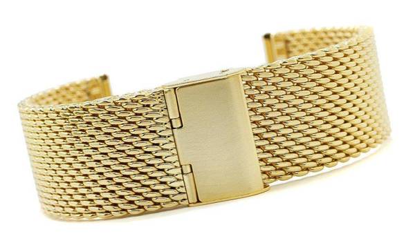 Náramek - Mesh Gold PVD 22 mm gr. 2,2 mm