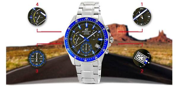 Pánské hodinky Casio Edifice EFV-540D-1A2VUEF 10 Bar