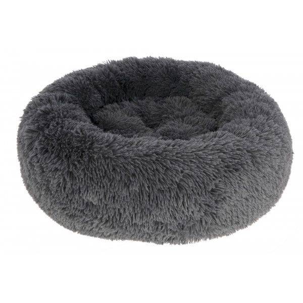 Pelíšek Pro Psa Fluffy, Tmavě Šedý, Průměr 76cm X 19cm