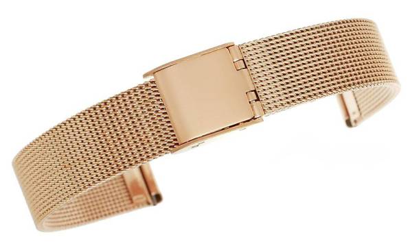 Rose Gold Mesh Bracelet 12mm 301RG12