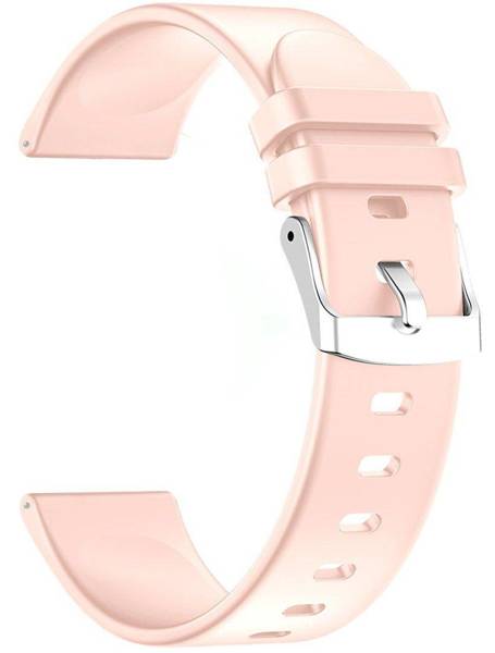 Silikonový řemínek pro Smartwatch 22 mm Pink RNCE40 SW010 KW19 PS1D