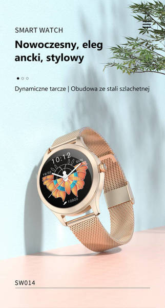 Sw014-2 Dámské Chytré Hodinky Rosegold (Sg009b)