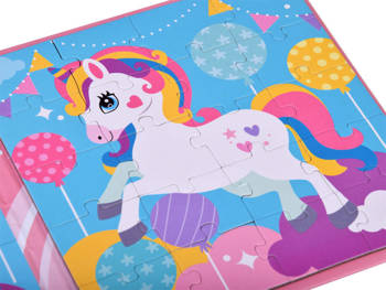  Magnetická kniha puzzle Unicorn 40 Za4269