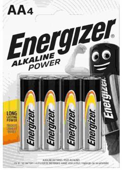 4x AA baterie 1,5V alkalický zdroj energie lr6