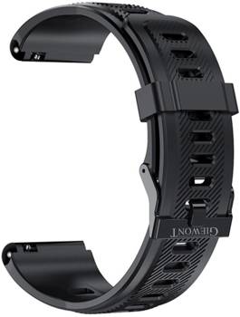 Giewont GW430 Silicone Smartwatch Strap Black GWP430-1