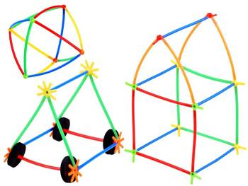 Kreativní bloky trubicových tyčinek 1000 ks ZA3672