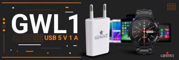 Nabíječka Giewont USB 5V 1A pro chytré hodinky GWL1