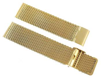 Náramek - Mesh Gold PVD 22 mm gr. 2,2 mm