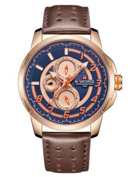 Pánské Hodinky Nf9142 (Zn087d) Rose Gold + Box