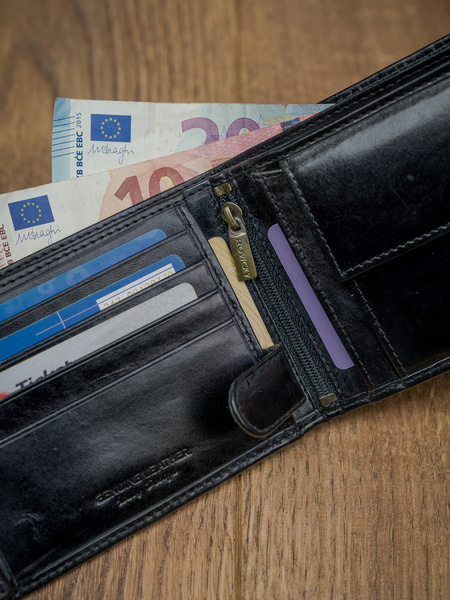 Kožená pánská peněženka s RFID systémem