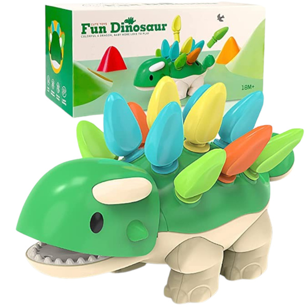 Montessori dinosauří skládačka s barvami s2055a
