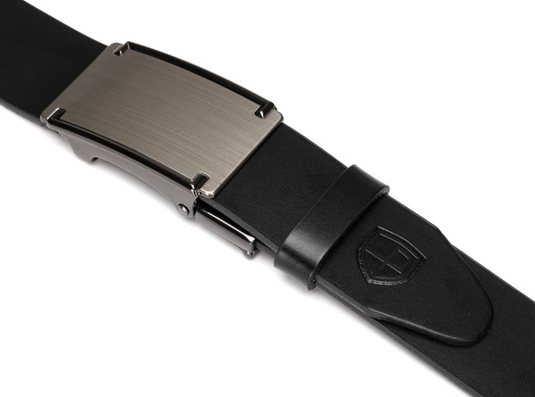 Pánský kožený opasek s elegantní automatickou sponou