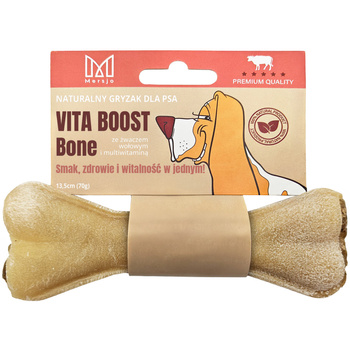 MERSJO žvýkací kost pro psy s hovězým bachorem a multivitamíny 13,5cm - vitalita