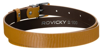 Originální dámský kožený pásek, vzor hadí kůže