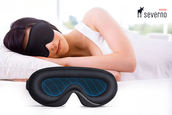 Maska na oči na spaní s nastavitelným páskem - SLEEPY 3D