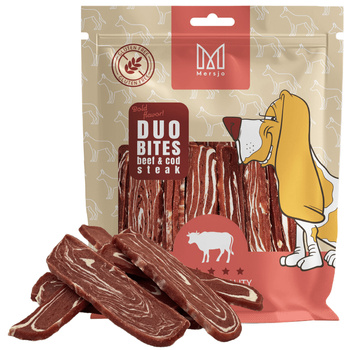 Pamlsek pro psy Duo Flavors – Hovězí steak s treskou Mersjo 300g