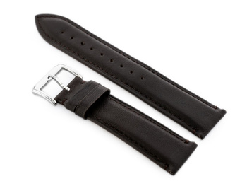 Kožený Řemínek K Hodinkám W89 Tmavě Hnědý - 22mm