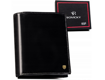 Velká, kožená pánská peněženka bez zapínání