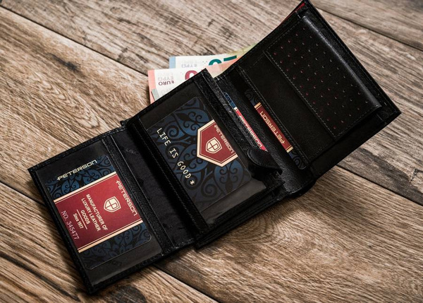 Kožená pánská RFID peněženka