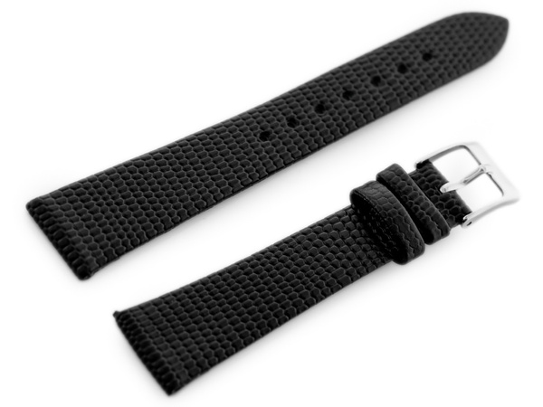 Kožený Řemínek K Hodinkám W107 - Černý/Sr. 14 Mm