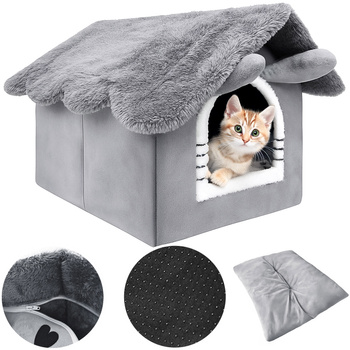 Kočičí domeček, plyšový pelíšek, kukaň Mersjo