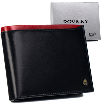 Pánská peněženka N992-RVT Black+Red