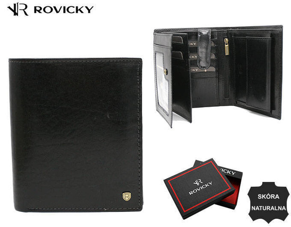 Velká, kožená pánská peněženka s RFID systémem