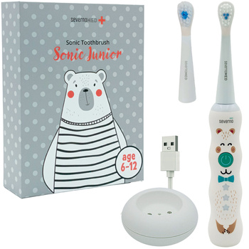 Sonický elektrický zubní kartáček pro děti od 6 do 12 let SONIC JUNIOR + 2 hlavice