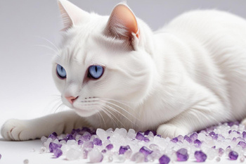 Mersjo Levandulová silikonová podestýlka pro kočky 5x3,8L