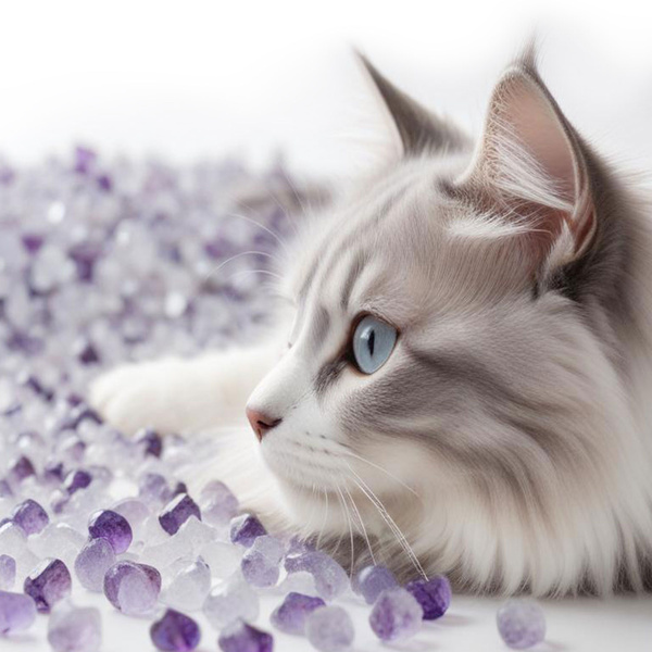 Mersjo Levandulová silikonová podestýlka pro kočky 5x3,8L