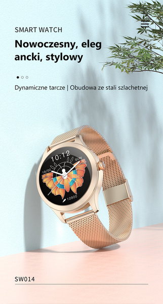 Chytré Hodinky Dámské Sw014-1 Stříbrné (Sg009a)