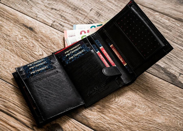 Kožená pánská RFID peněženka