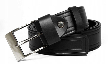 Stylový pánský kožený opasek s výraznou ražbou - Rovicky