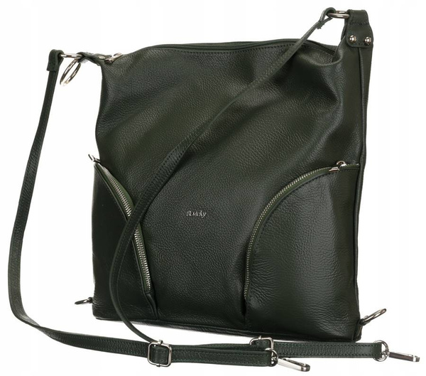 Prostorná dámská shopper taška z přírodní kůže