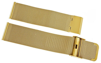 Zlatý mřížkový náramek 22mm 301G22